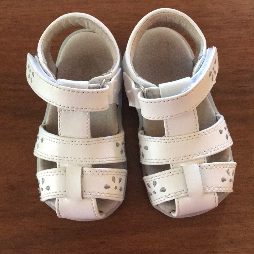 See Kai Run white sandals